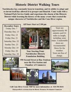 December dates announced for the Historic District Walking Tours